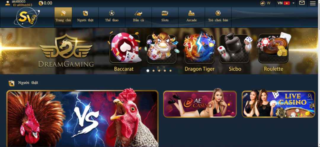 Website của SV388 Online Casino được nhận nhiều lời khen